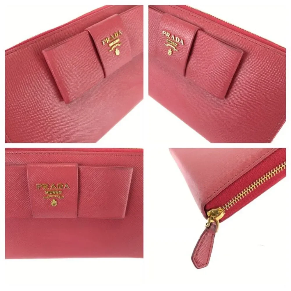 Prada Saffiano Fiocco Long Wallet